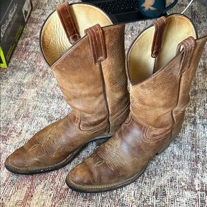 Hathorn Tan Leather Western Boots